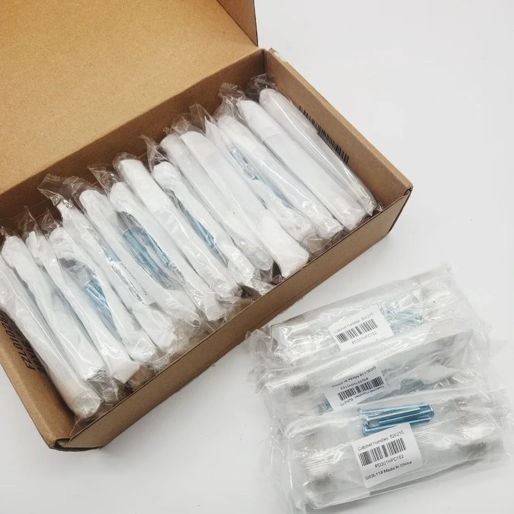 Orger 20 Pack Cabinet Handles 4 Inch Hole Center Clear Acrylic Chrome Pulls
